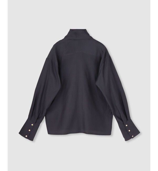 allureville「キュプラコットンビッグタイブラウス」|シャツ・ブラウス|