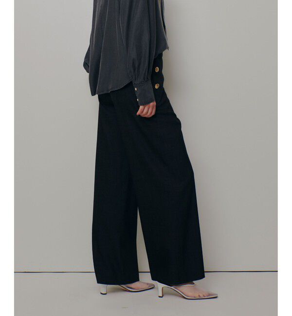 allureville「〈WEB・ルミネ別注〉デニムライクマリンパンツ」|チノ|