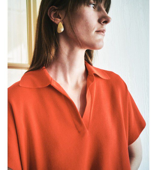 allureville「ハイツイストソウバリスキッパープルオーバー」|ニット・セーター|コーラル