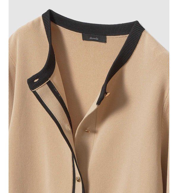 allureville「ハイショクポケットクルーカーディガン」|カーディガン|