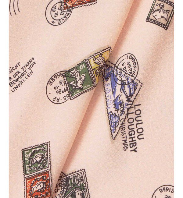 LOULOU WILLOUGHBY「【LOULOU WILLOUGHBY】レタープリントシャツブラウス」|シャツ・ブラウス|