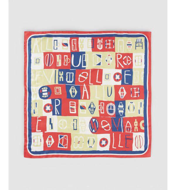 allureville「パッチワークプリントスカーフ」|バンダナ・スカーフ|