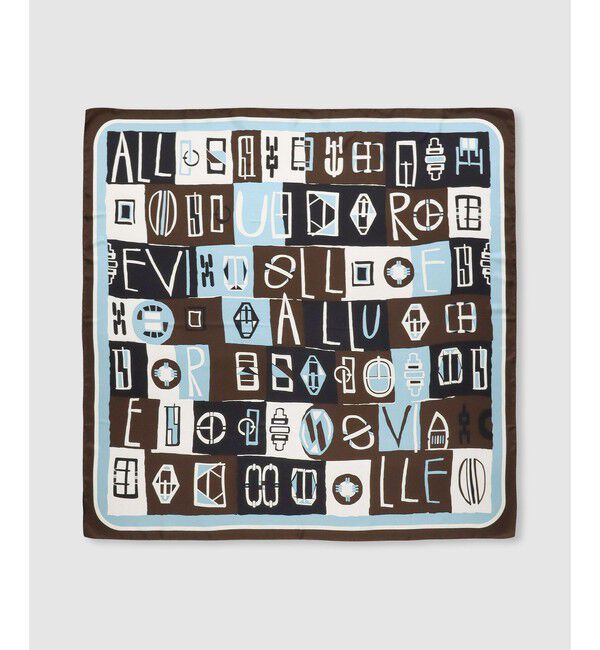 allureville「パッチワークプリントスカーフ」|バンダナ・スカーフ|