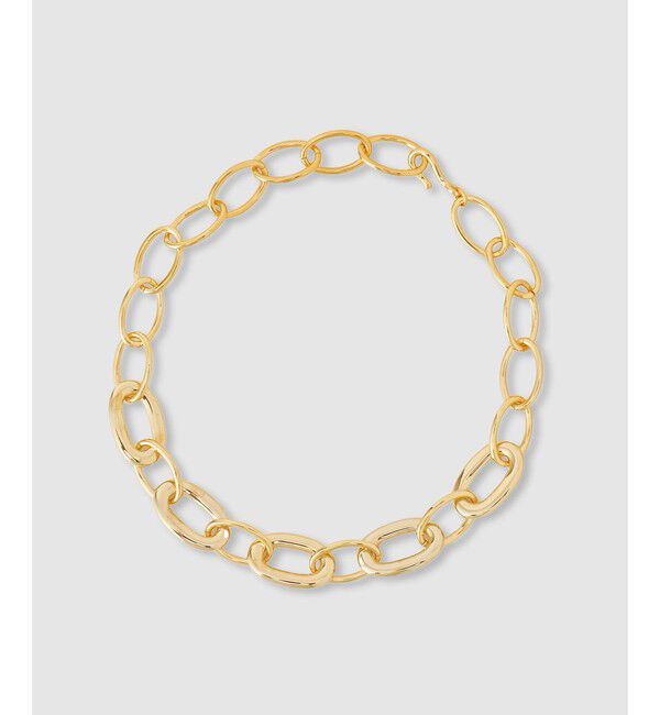 allureville「オーバルビッグチェーンネックレス」|ネックレス|ゴールド