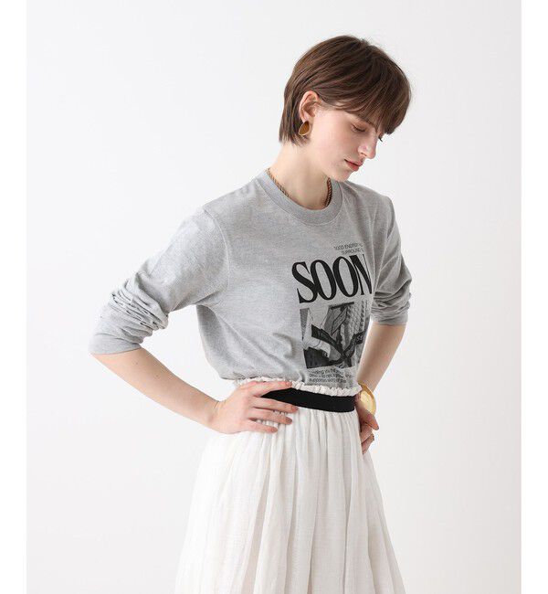 allureville「サイネージロゴロングTシャツ」|Tシャツ・カットソー|