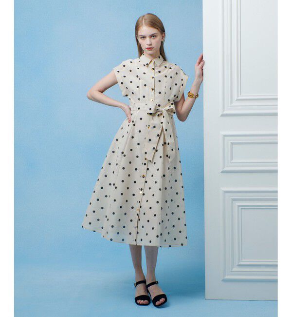 LOULOU WILLOUGHBY「◇【LOULOU WILLOUGHBY】オーガンドットワンピース」|ワンピース|