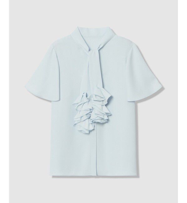 LOULOU WILLOUGHBY「【LOULOU WILLOUGHBY】ペタルフリルフレアスリーブブラウス」|シャツ・ブラウス|