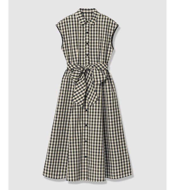 LOULOU WILLOUGHBY「【LOULOU WILLOUGHBY】スラブギンガムシャツワンピース」|ワンピース|