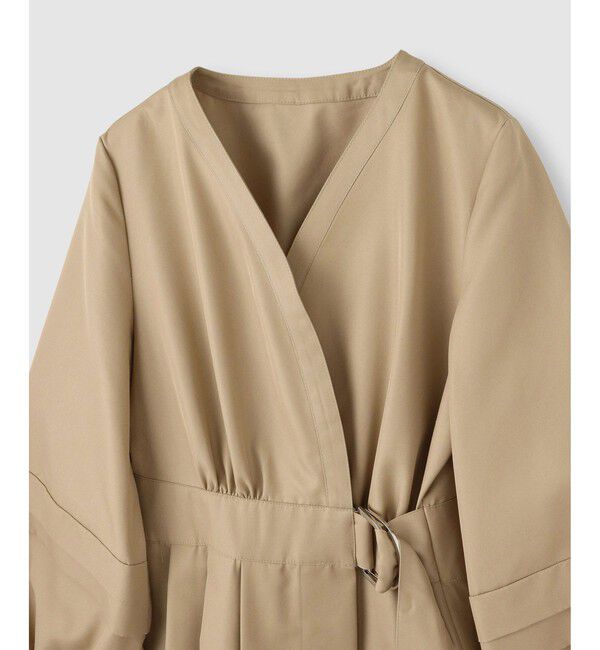 LOULOU WILLOUGHBY「【LOULOU WILLOUGHBY】バックルベルトカシュクールワンピース」|ワンピース|