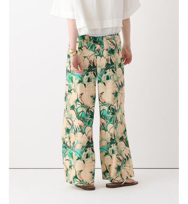 allureville「ボタニカルプリントパンツ」|チノ|