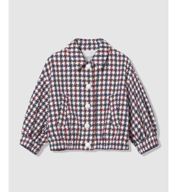 LOULOU WILLOUGHBY「【LOULOU WILLOUGHBY】トリコロールツイードブルゾン」|ブルゾン・スタジャン|