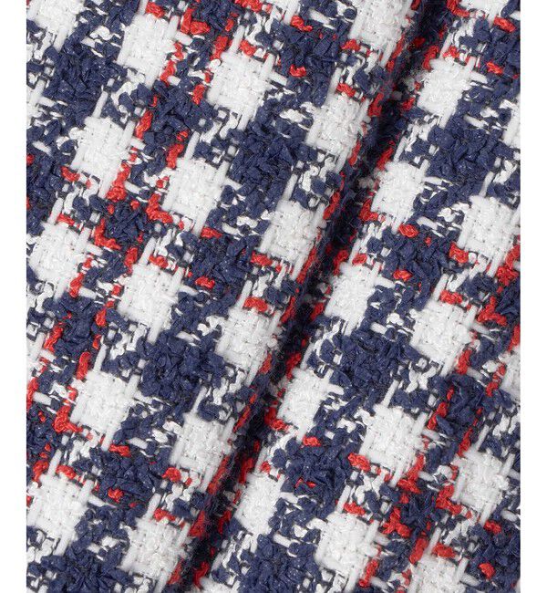 LOULOU WILLOUGHBY「【LOULOU WILLOUGHBY】トリコロールツイードブルゾン」|ブルゾン・スタジャン|