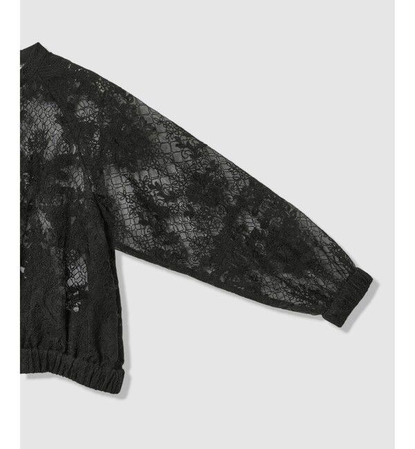 LOULOU WILLOUGHBY「【LOULOU WILLOUGHBY】オーガンレースブルゾン」|ブルゾン・スタジャン|