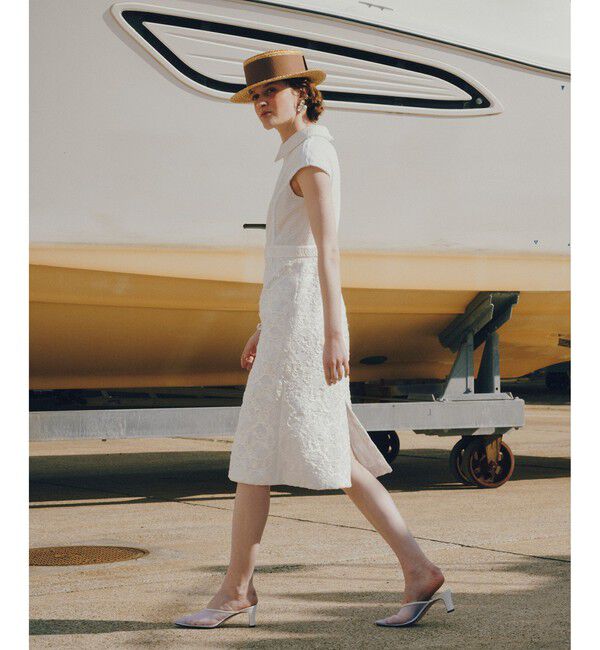 LOULOU WILLOUGHBY「【LOULOU WILLOUGHBY】ワイドリボンカンカン帽」|ハット|