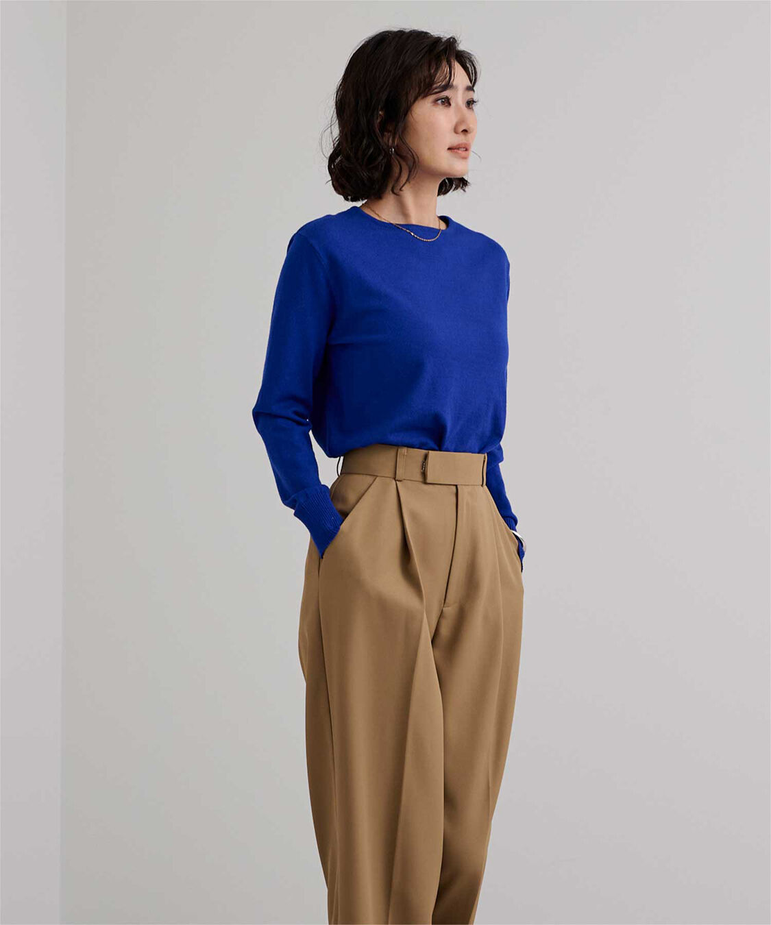 ur's「カシミヤタッチクルーネックニットトップス」|ニット・セーター|