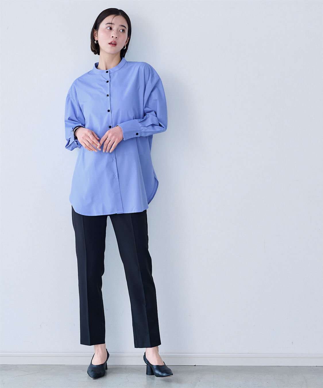 ur's「釦バックスリットチュニックシャツ」|シャツ・ブラウス|