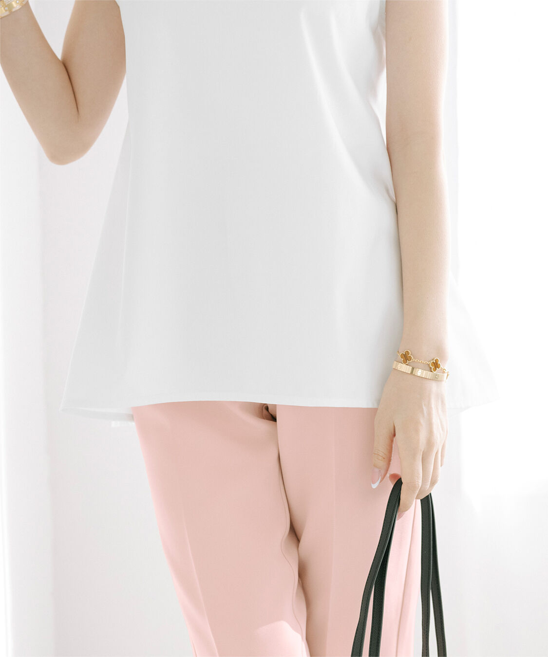 ur's「【星玲奈さんコラボアイテム】カラースティックパンツ」|スラックス|