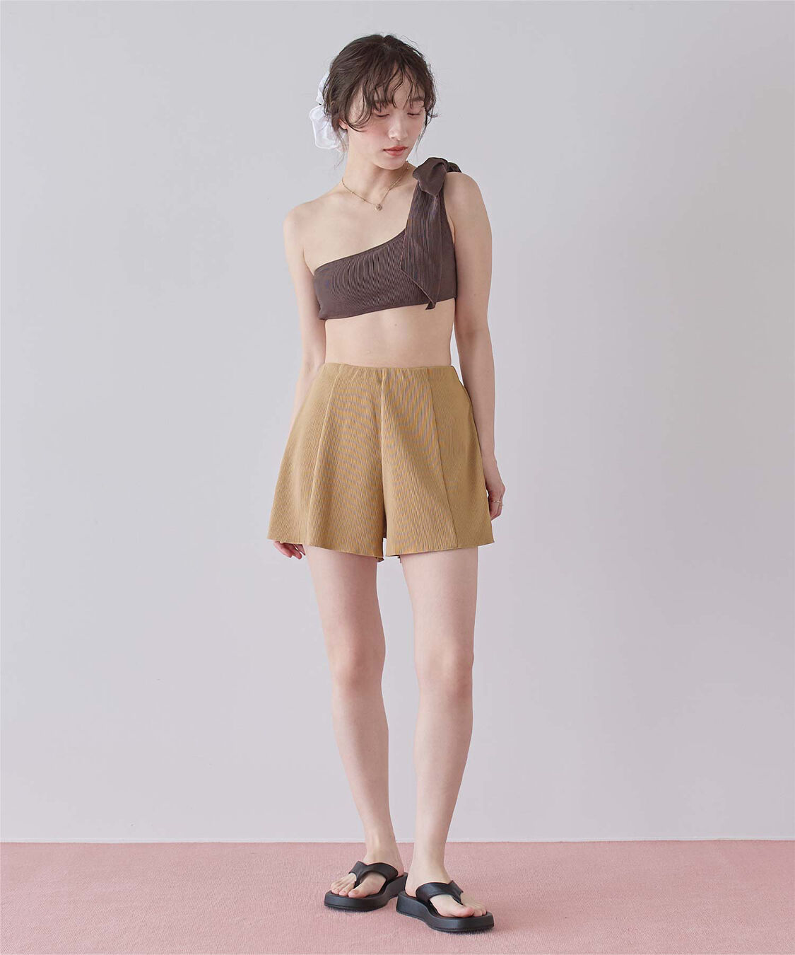 SEA DRESS「ハイウエストシンプルショートパンツ」|スポーツ|