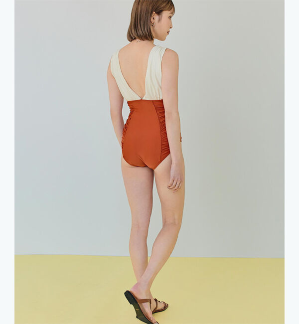 SEA DRESS「深Vネックシンプルワンピース」|ビキニ|