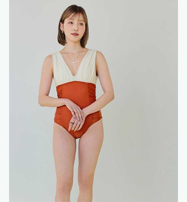 SEA DRESS「深Vネックシンプルワンピース」|ビキニ|