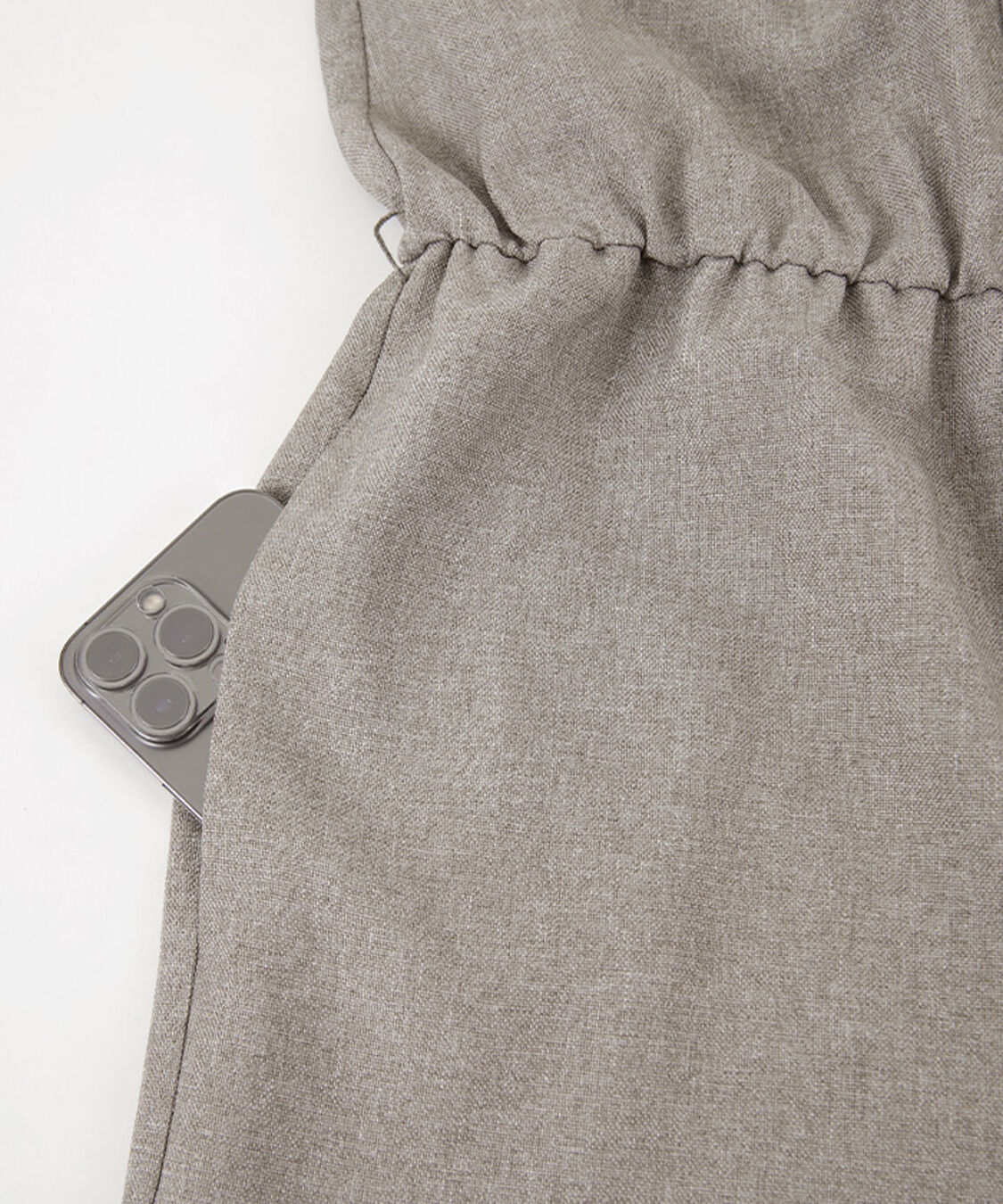 ur's「リネンライクヘンリーネックオールインワン」|オールインワン|