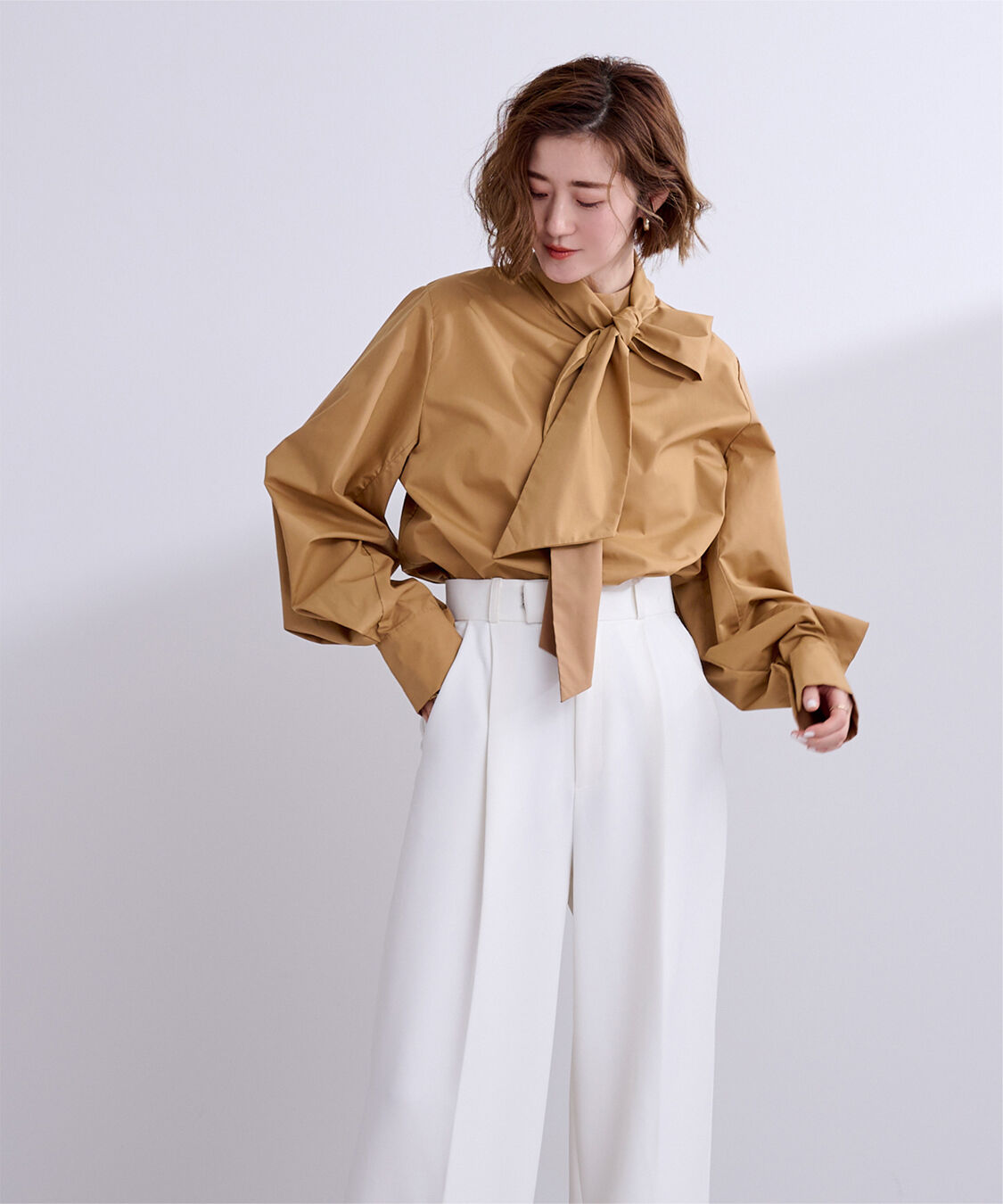 ur's「2wayボウタイブラウス」|シャツ・ブラウス|