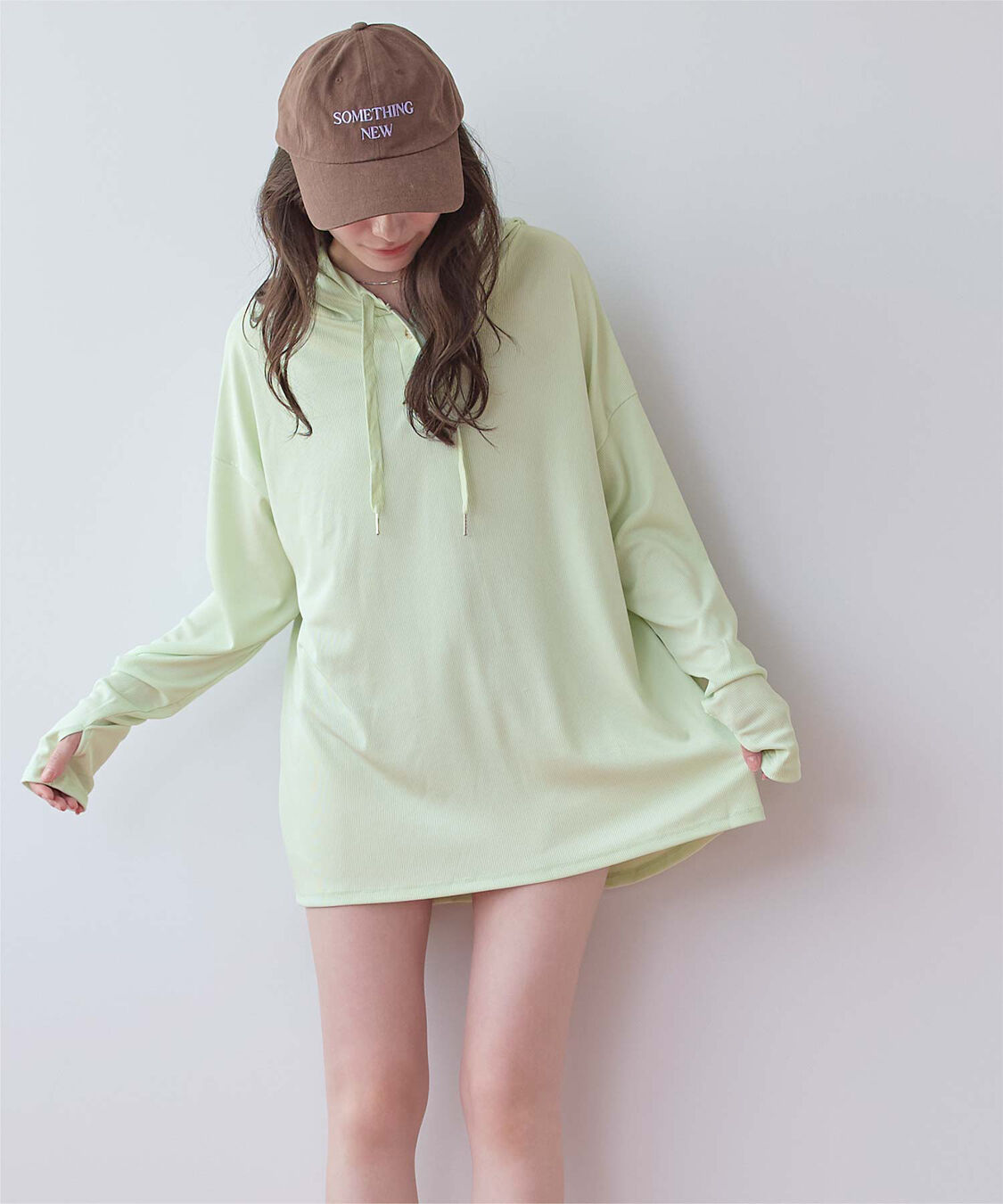 SEA DRESS「オーバーシルエットラッシュパーカープルオーバー」|ビキニトップス|