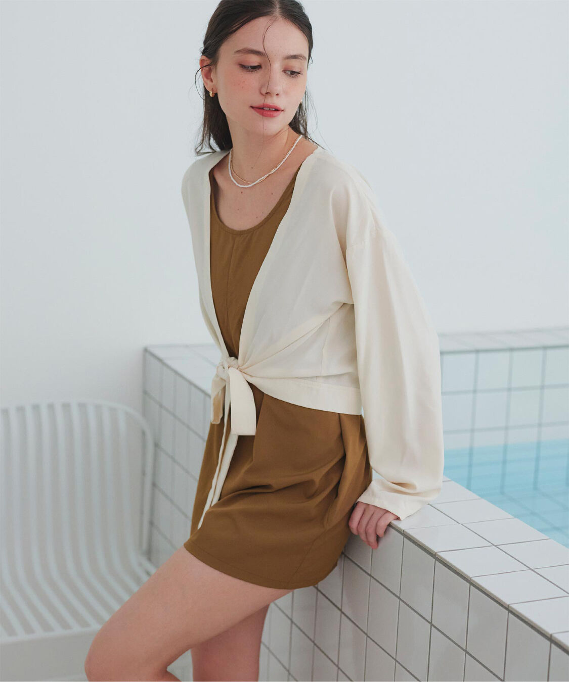 SEA DRESS「ウエストマークラッシュガード」|ビキニトップス|