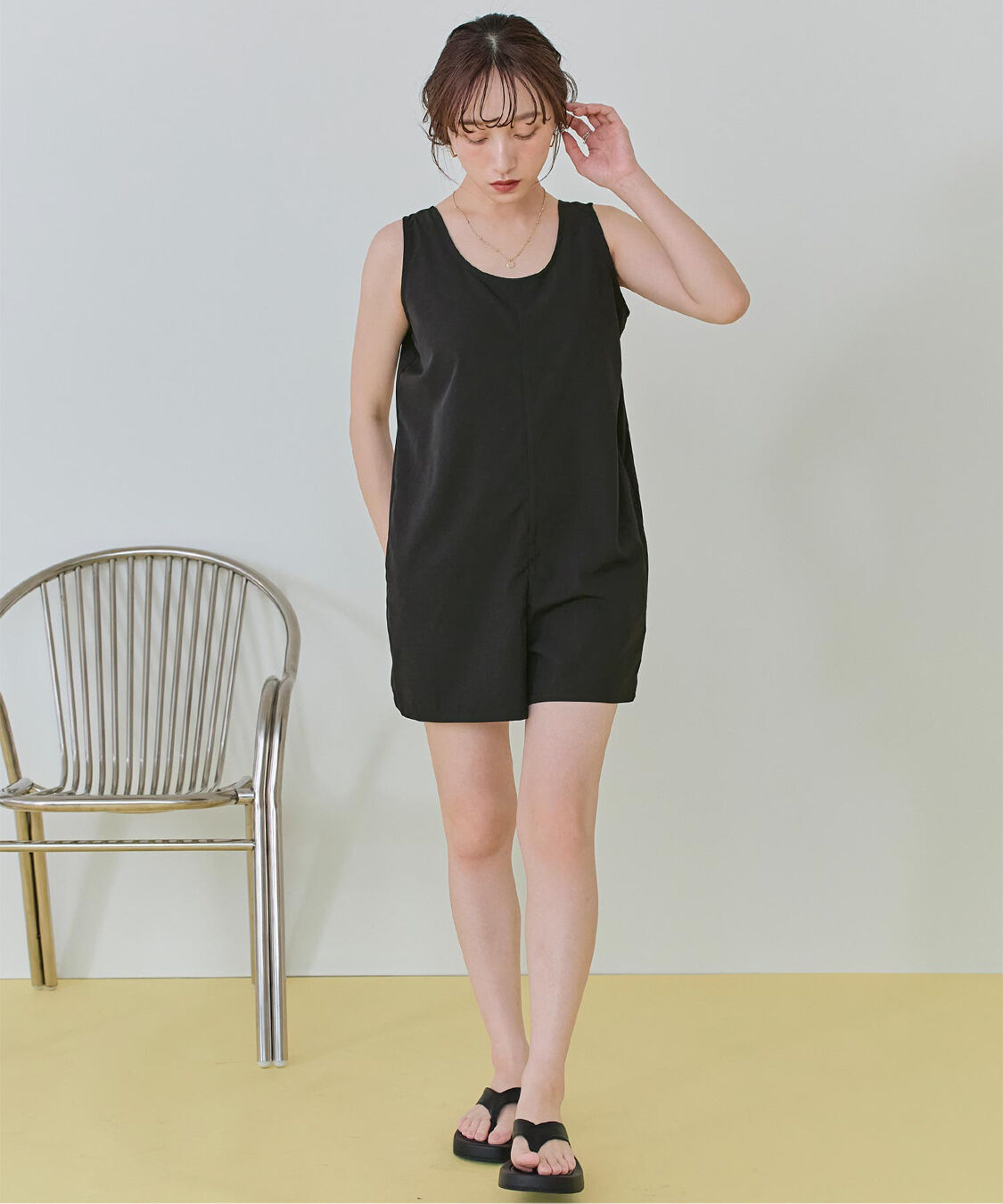 SEA DRESS「シンプルタンクトップオールインワン/水着」|コンビネゾン|