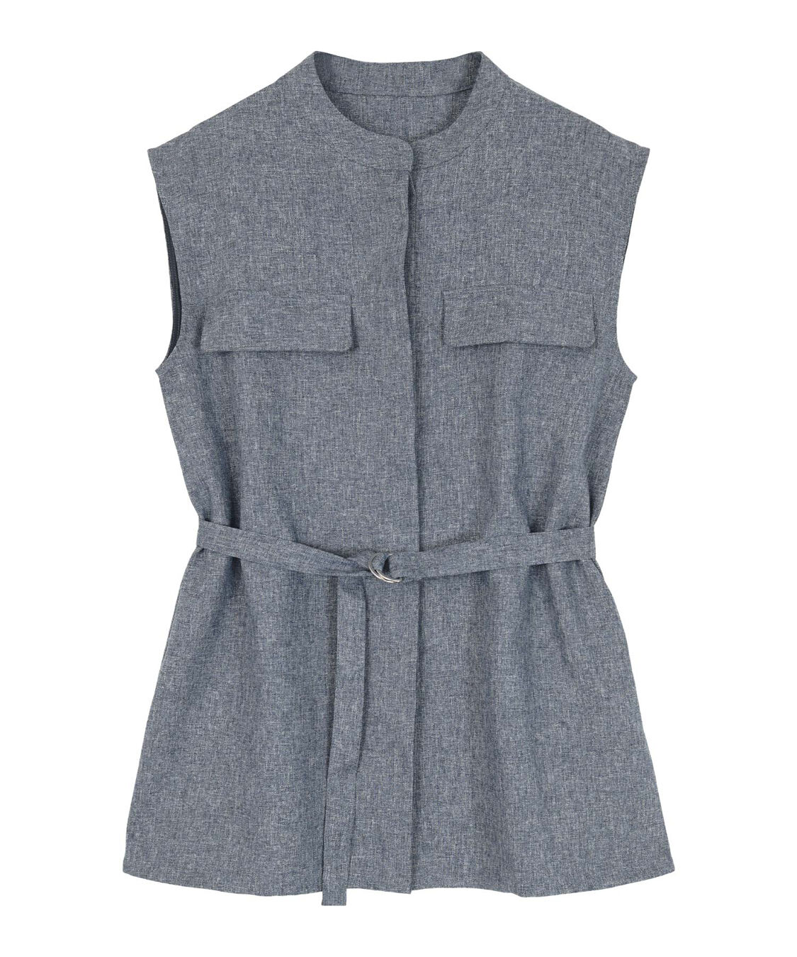 ur's「リネンライクノースリーブトップス」|シャツ・ブラウス|