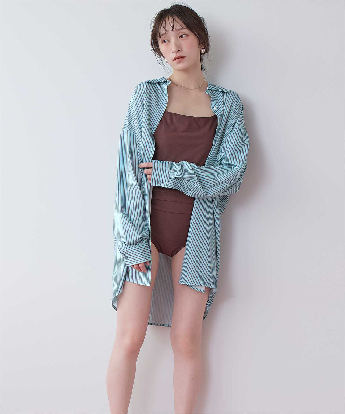 SEA DRESS「ビッグシルエットシャツ/ラッシュガード」|ビキニトップス|