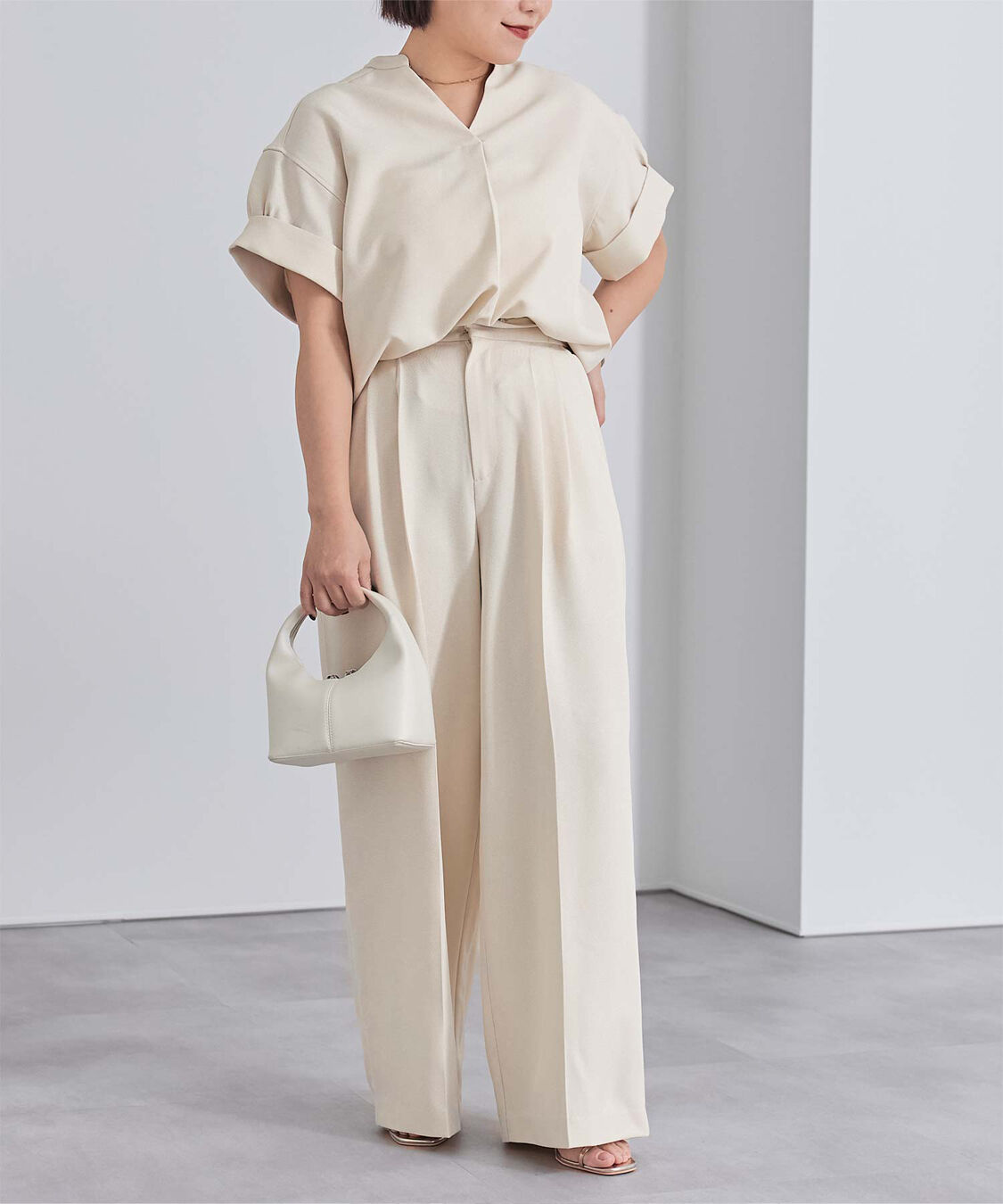 ur's「リネンライクワイドスリーブスキッパーシャツ」|シャツ・ブラウス|