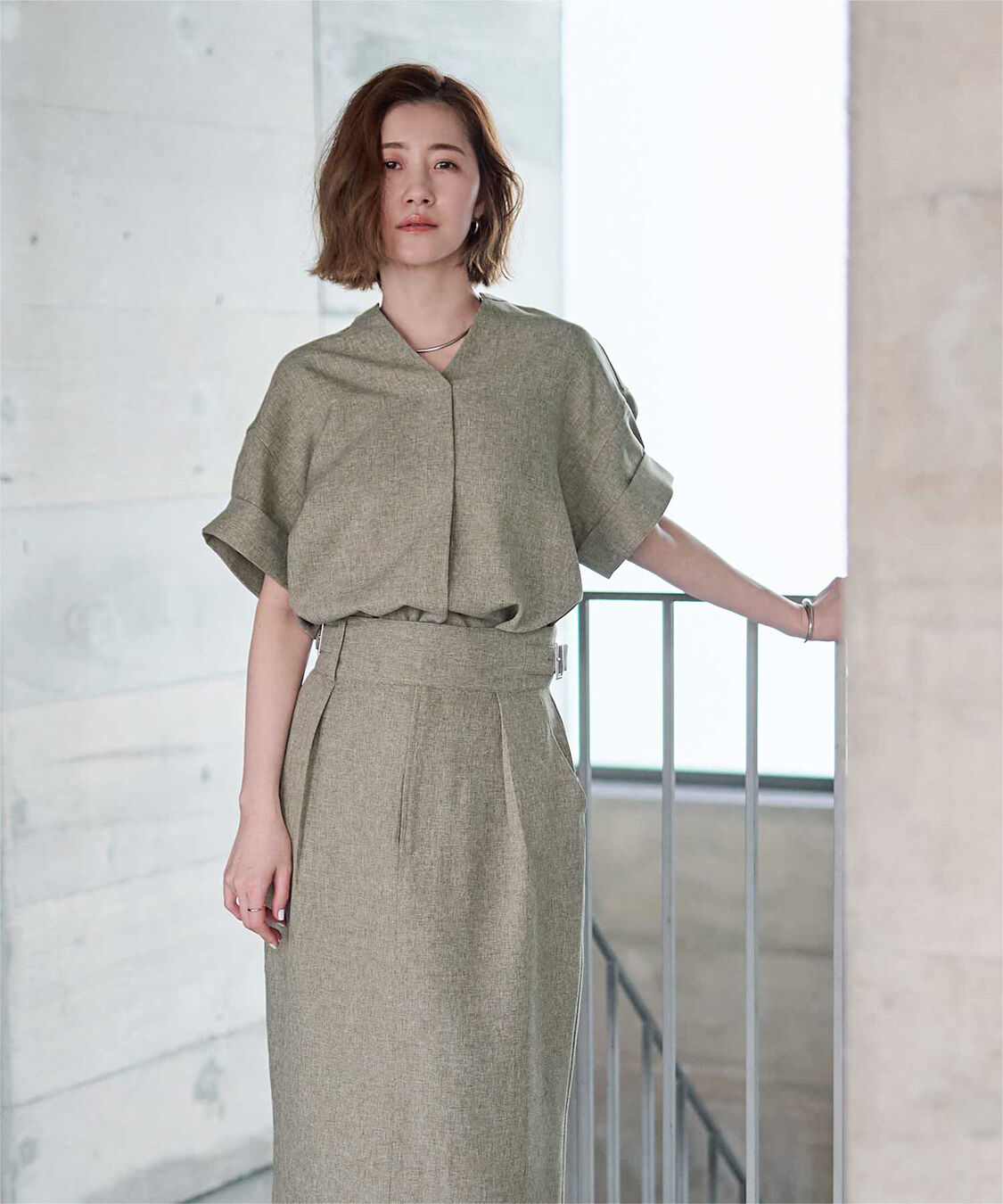 ur's「リネンライクワイドスリーブスキッパーシャツ」|シャツ・ブラウス|