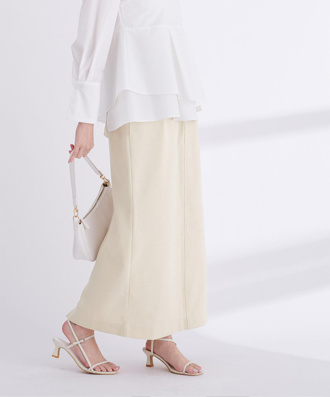 ur's「リネンライクサイドベルトデザインタイトスカート」|スカート|
