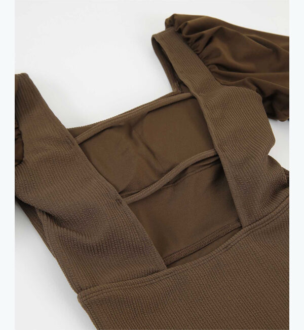 ur's「【小西翼さんコラボアイテム】パフスリーブワンピース/水着」|コンビネゾン|