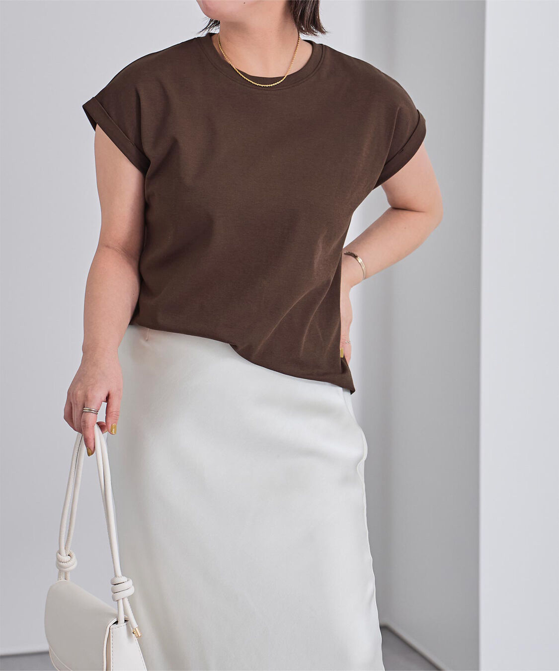 ur's「汗染み防止ダブルカフスTシャツ」|Tシャツ・カットソー|