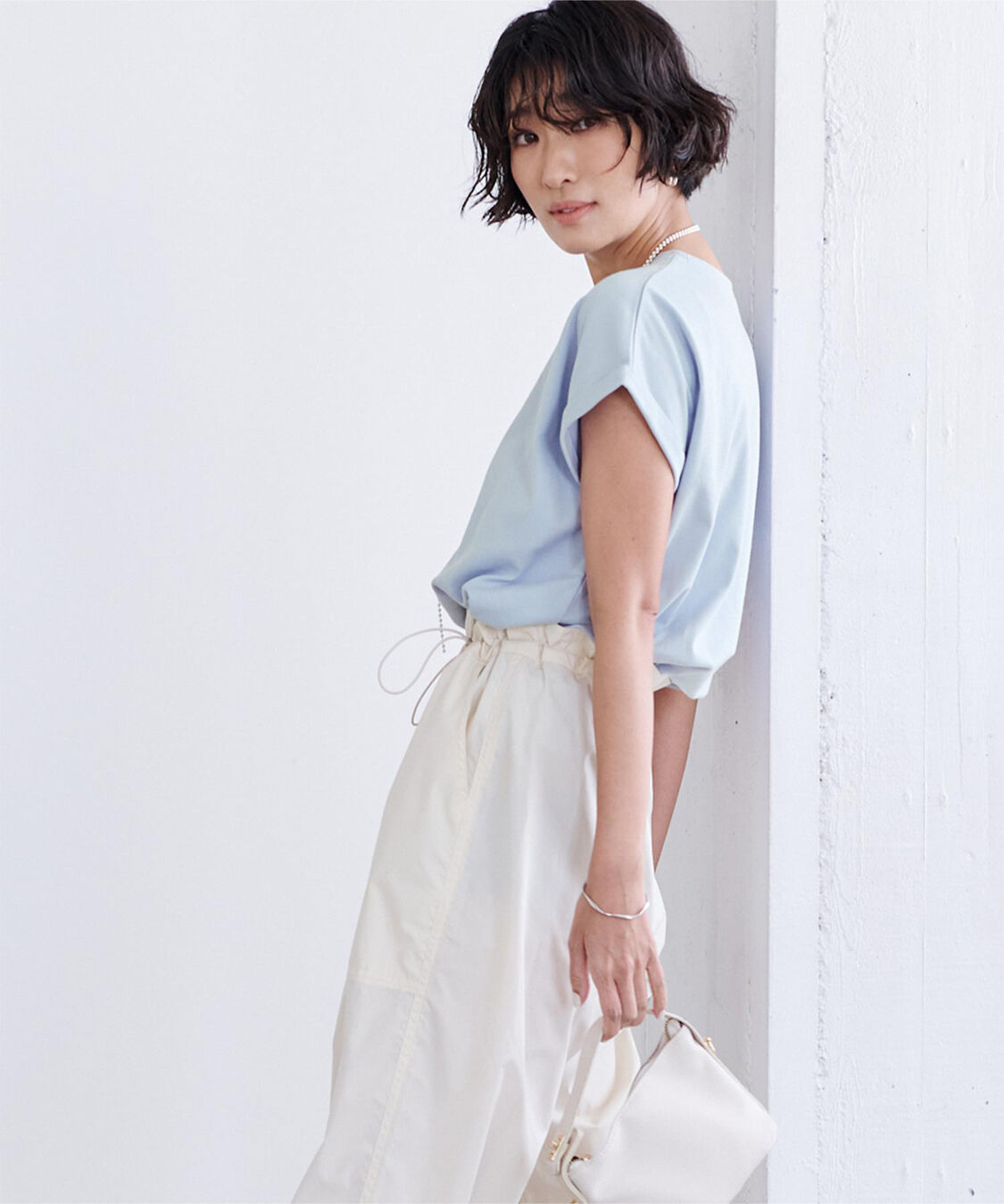 ur's「汗染み防止ダブルカフスTシャツ」|Tシャツ・カットソー|