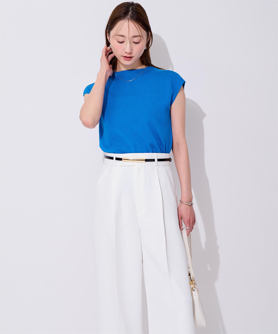 ur's「プチハイネックフレンチスリーブニット」|ニット・セーター|