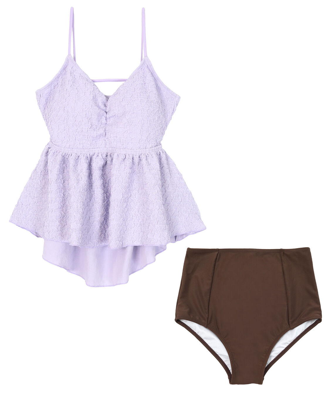 SEA DRESS「立体ジャガードペプラムフレアビキニ/水着」|ビキニ|