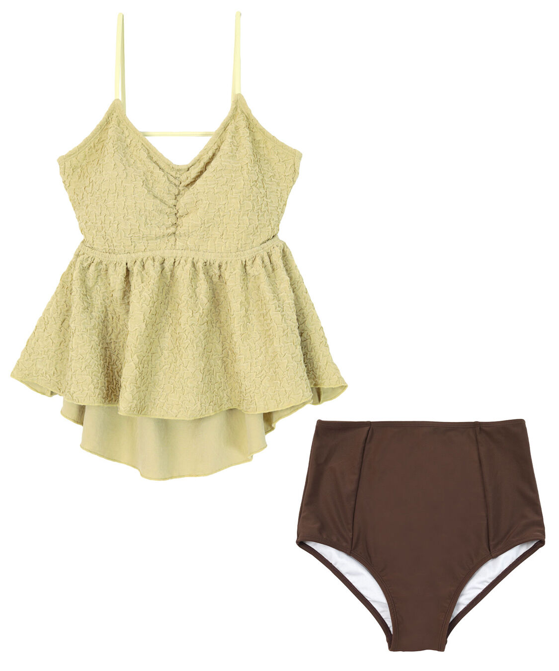 SEA DRESS「立体ジャガードペプラムフレアビキニ/水着」|ビキニ|