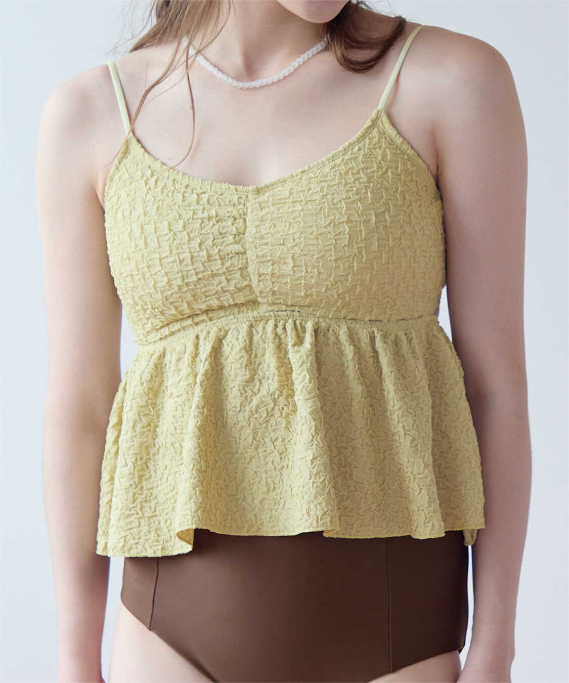 SEA DRESS「立体ジャガードペプラムフレアビキニ/水着」|ビキニ|