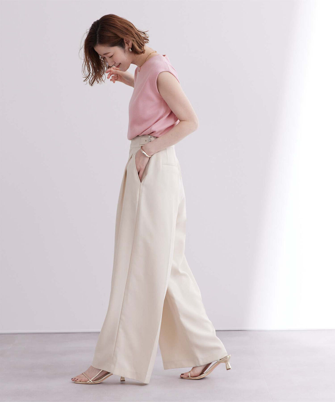 ur's「フレンチスリーブニットトップス」|ニット・セーター|