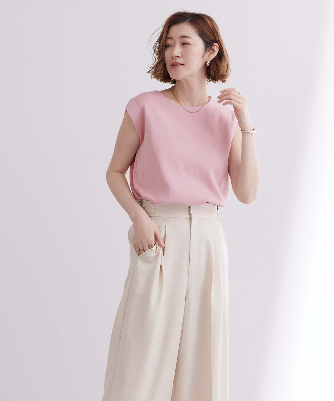 ur's「フレンチスリーブニットトップス」|ニット・セーター|