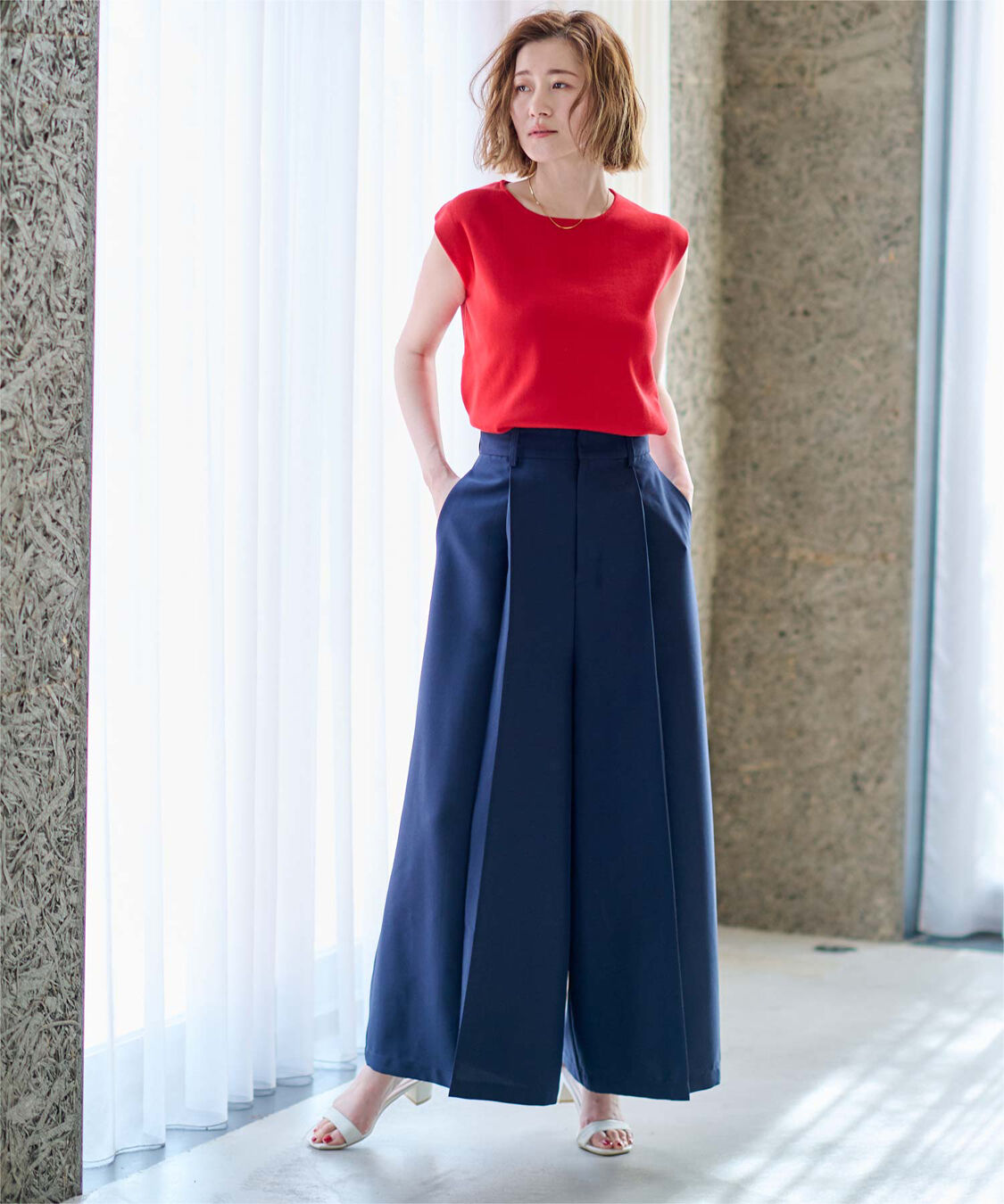 ur's「フレンチスリーブニットトップス」|ニット・セーター|