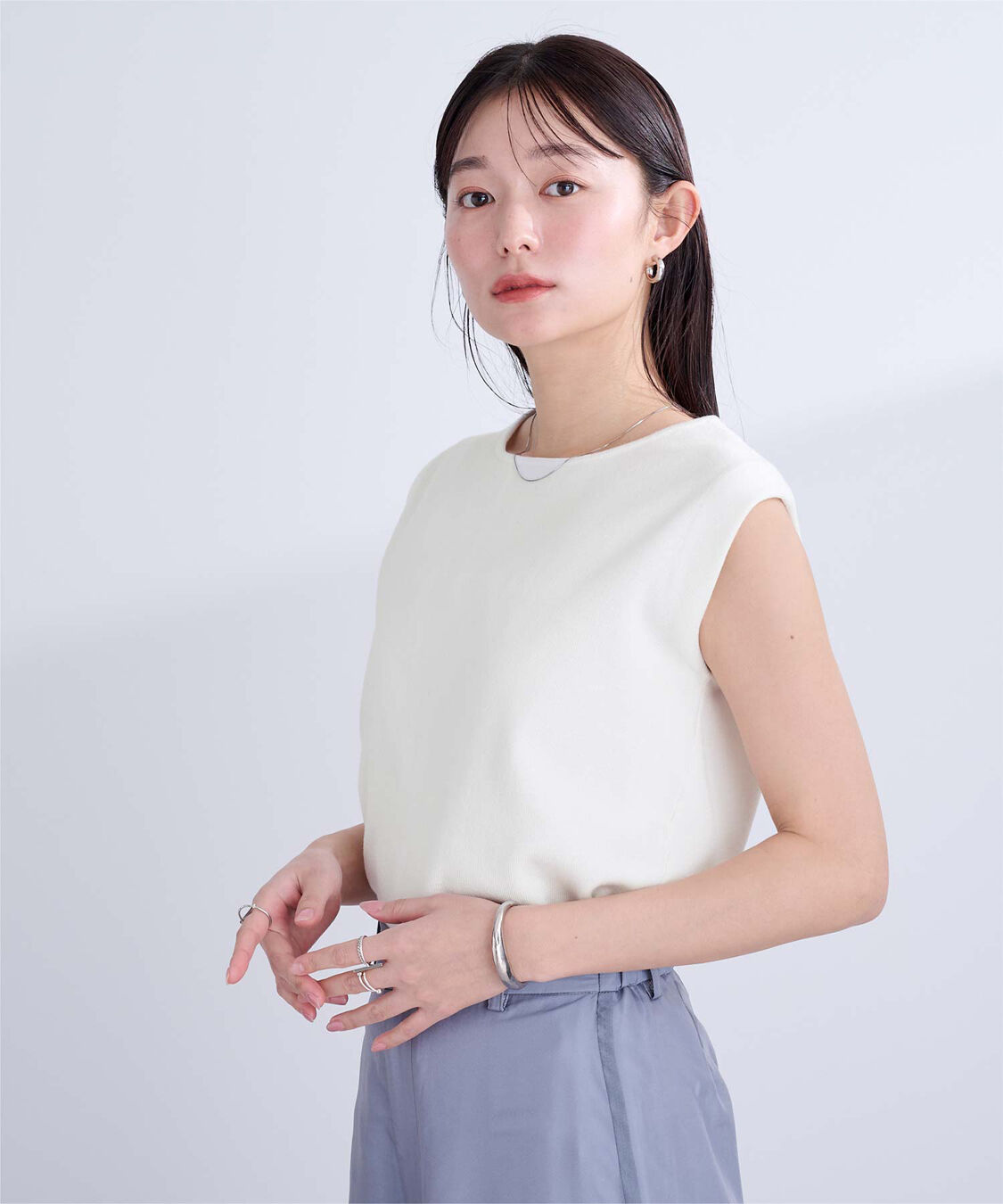 ur's「フレンチスリーブニットトップス」|ニット・セーター|