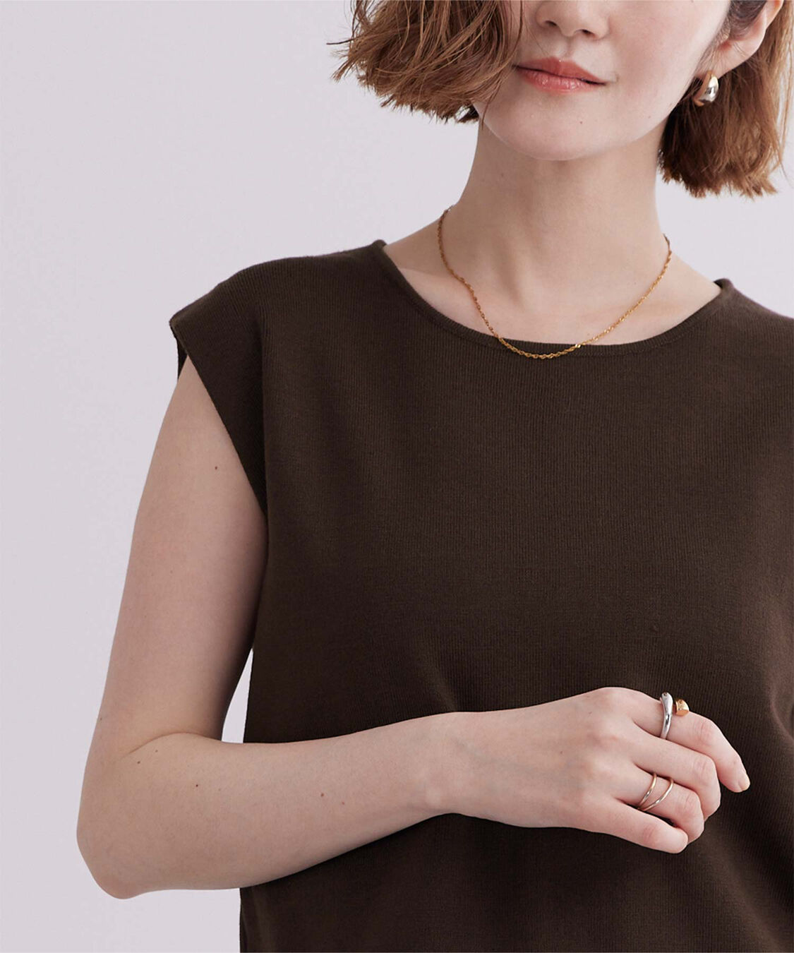 ur's「フレンチスリーブニットトップス」|ニット・セーター|