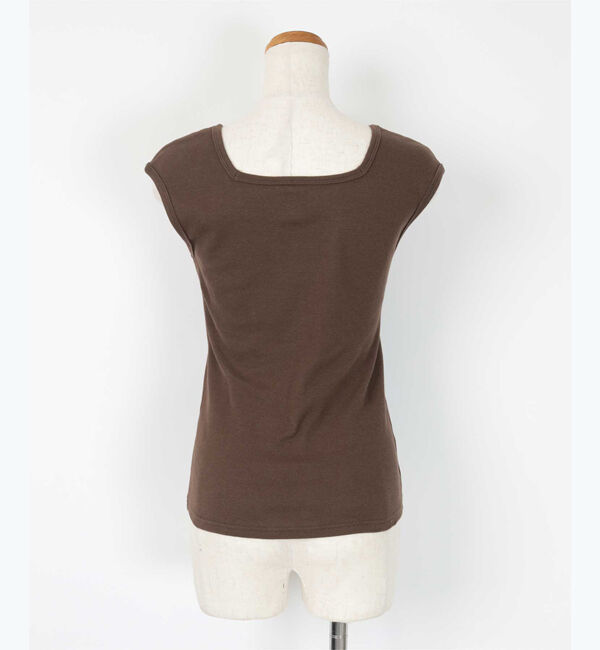 ur's「カップ付スクエアネックトップス/タンクトップ」|タンクトップ|