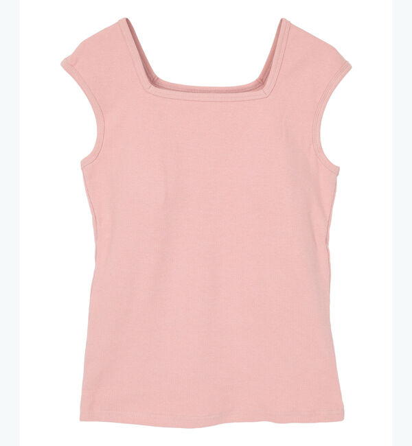 ur's「カップ付スクエアネックトップス/タンクトップ」|タンクトップ|