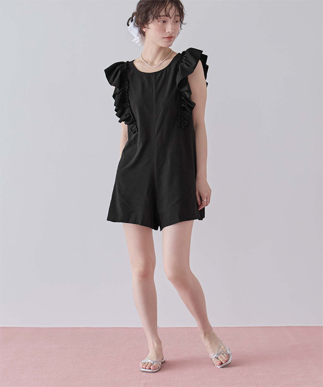 SEA DRESS「ショルダーフリルオールインワン/ワンピース水着」|コンビネゾン|