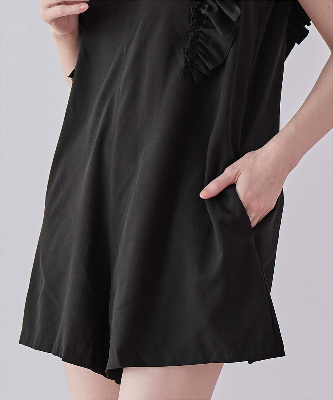 SEA DRESS「ショルダーフリルオールインワン/ワンピース水着」|コンビネゾン|